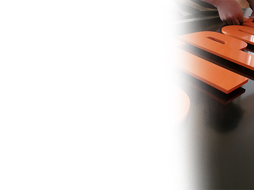 Установка букв из ПВХ