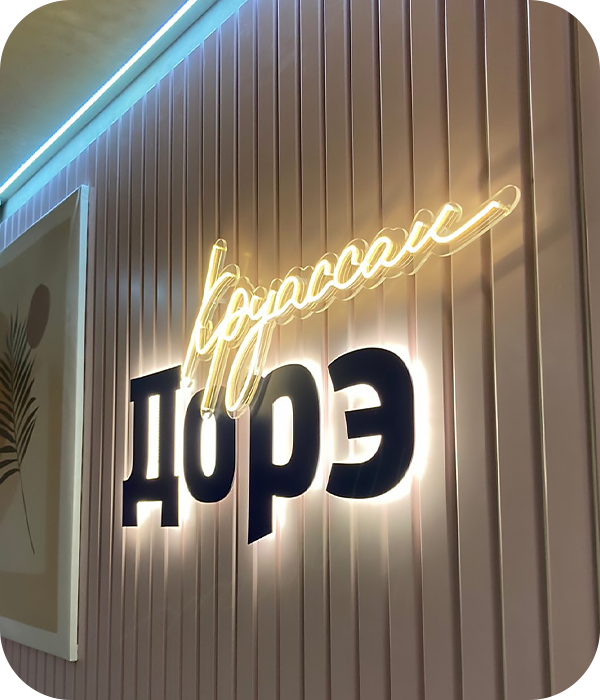 Интерьерные вывески