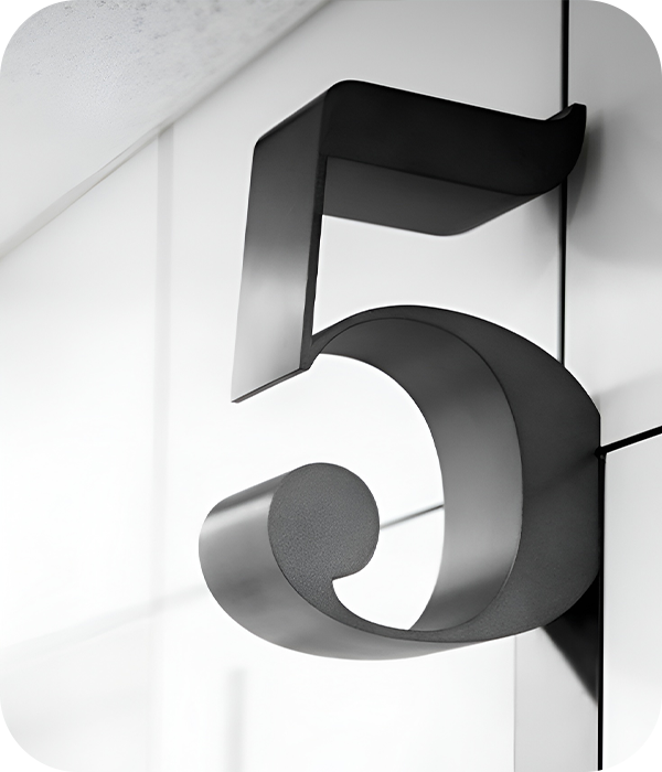 Объемные металлические буквы